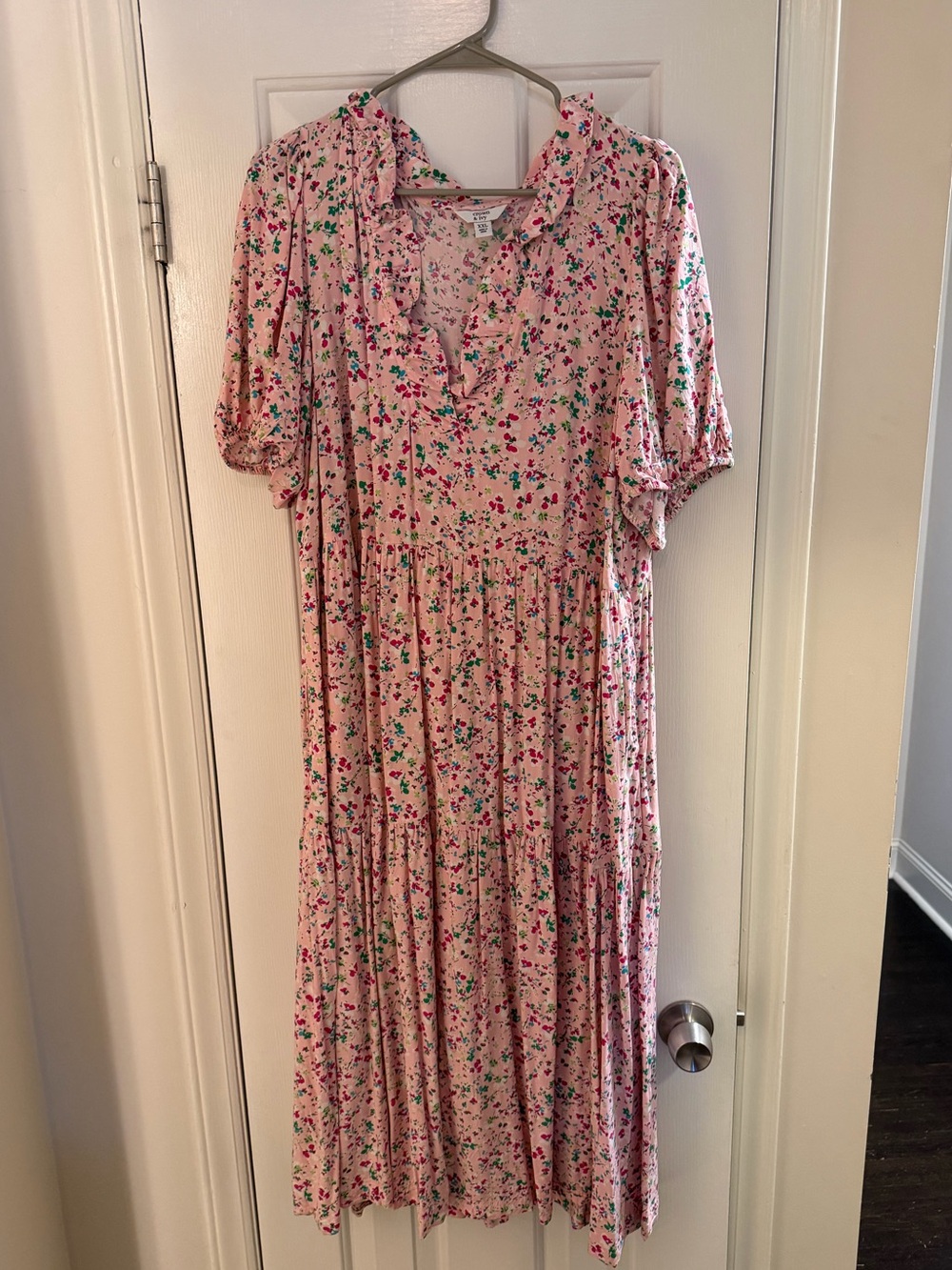 Crown & Ivy Pink Floral Maxi Dress XXL